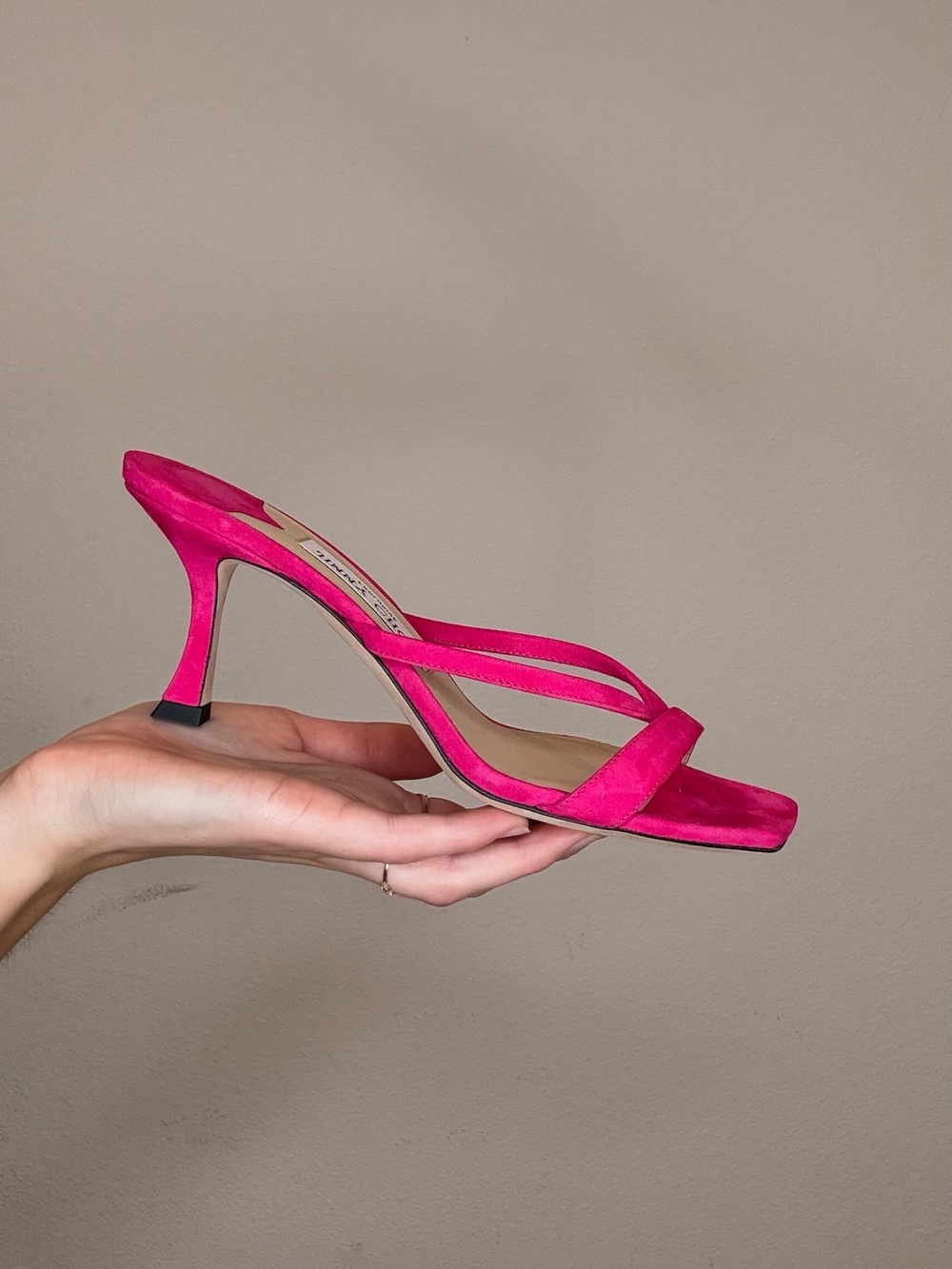 Jimmy Choo Hot Pink Strappy Heeled Sandal - Picture 2 of 4